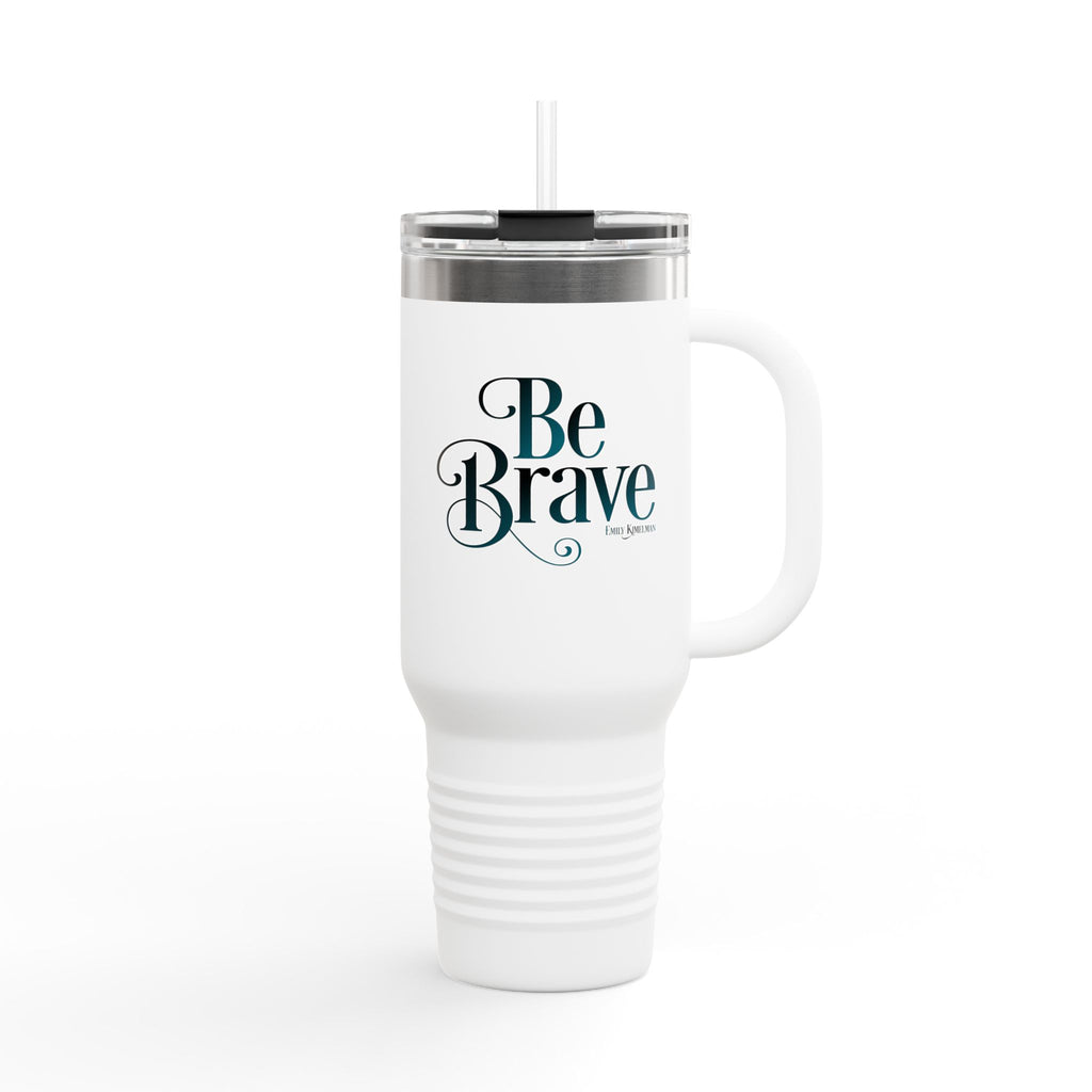 Be Brave Insulated Travel Mug White, 40oz