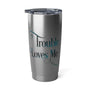 Trouble Loves Me Travel Mug