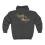 Needs A Muzzle Unisex Full Zip Hooded Sweatshirt