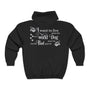 The Dog Doesn't Die Sydney Rye Mysteries Unisex Full Zip Hooded Sweatshirt