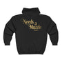 Needs A Muzzle Unisex Full Zip Hooded Sweatshirt