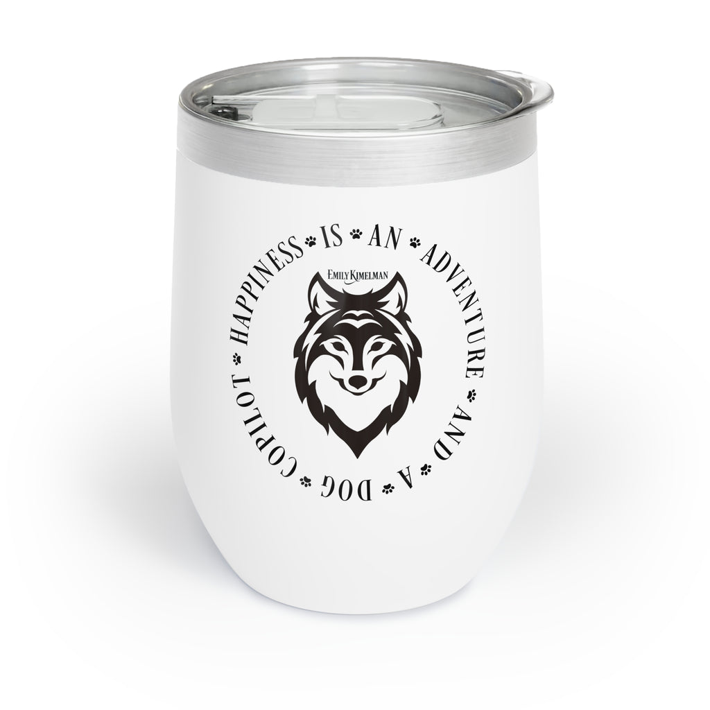 Happiness Is A Dog Wine Tumbler