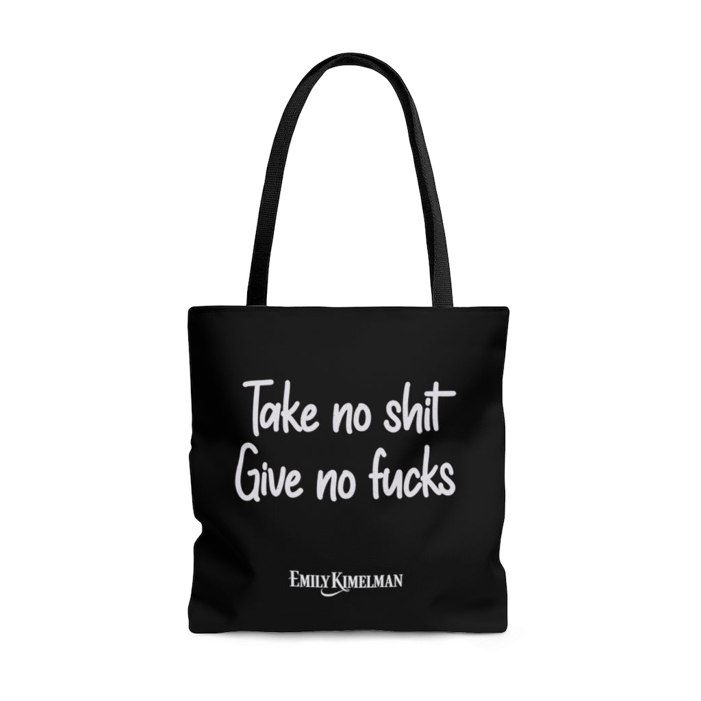 Take No Shit Tote Bag - Black